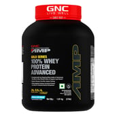 2 - GNC Amp Gold Series 100% Whey Protein Advanced, 4 lb Vanila Ice Cream