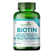 2 - Simply Herbal Biotin 90 Capsules & Collagen 60 Capsules Combo, 2 Piece(s)/Pack Unflavoured