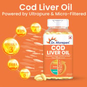10 - Dr. Morepen Omega-3 Fish Oil 60 Softgels & Cod Liver Oil 100 Softgels Combo, 2 Piece(s)/Pack