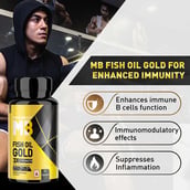 9 - MuscleBlaze Omega 3 Fish Oil Gold 3x Triple Strength (EPA & DHA), 60 capsules
