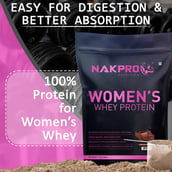 7 - Nakpro Women's Whey Protein,  2.2 lb  Double Rich Chocolate 