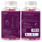 2 - Simply Herbal Hair Vitamin Gummies with Biotin, 30 gummies Unflavoured (Pack of 3)