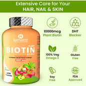 5 - Naturyz Icelandic Pure Cod Liver Oil 100 Softgels & Plant Biotin 60 Tablets Combo, 2 Piece(s)/Pack