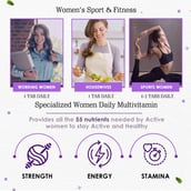 1 - Naturyz Calcium Plus 120 Tablets & Women's Sport & Fitness Multivitamin 60 Tablets Combo, 2 Piece(s)/Pack Unflavoured