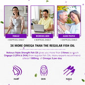 5 - Naturyz Triple Strength Omega 3 Fish Oil (Pack of 2), 60 softgels