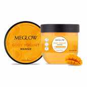 1 - Meglow Body Yogurt, 200 ml Mango for Instant Hydration