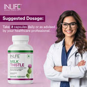 5 - INLIFE Milk Thistle 800mg, 120 veggie capsule(s)