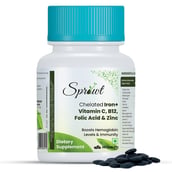 1 - Sprowt Chelated Iron + Vitamin C B12 Folic Acid & Zinc,  30 tablet(s) 