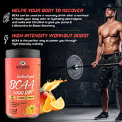 6 - Naturyz Instantized BCAA 5000 PRO,  0.66 lb  30 Servings  Mango Orange Mix 