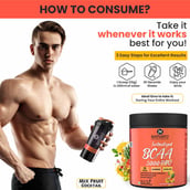 7 - Naturyz Instantized BCAA 5000 PRO, 0.33 lb 15 Servings Mix Fruit Cocktail