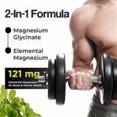 4 - Health Veda Organics Magnesium Glycinate, Unflavoured 60 capsules