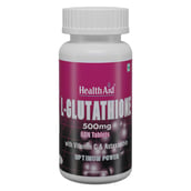 1 - HealthAid L-Glutathione 500mg with Vitamin C & Astaxanthin, Unflavoured 60 tablet(s)