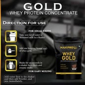 5 - Nakpro Whey Gold Protein Concentrate,  2.2 lb  Chocolate with Creatine Monohydrate 0.22 lb Fruit Punch 