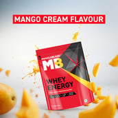 1 - MuscleBlaze Whey Energy with Digezyme, 4.4 lb Mango Cream