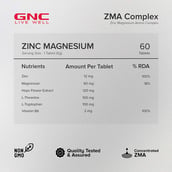 3 - GNC Pro Performance Zinc Magnesium Amino Restful Sleep & Relaxation, Unflavoured 60 tablet(s)