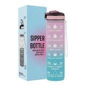 1 - MuscleBlaze Sipper Water Bottle, Tropical Pink 1 L