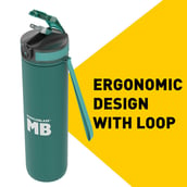 6 - MuscleBlaze Sipper Water Bottle, Ocean Green 1 L