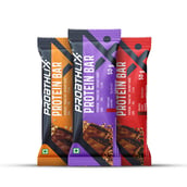 6 - Proathlix Protein Bar(15g Protein), 12 bar(s) Mixed Flavour (Hazelnut | Fruit & Nut | Coffee)