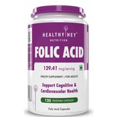 1 - HealthyHey Nutrition Folic Acid, Unflavoured 120 veggie capsule(s)