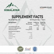 2 - Divya Himalayan Vitamin D3 K2 MK7, 60 tablet(s) Unflavoured