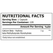 3 - Pole Nutrition HMB, 120 capsules Unflavoured