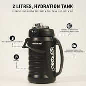 5 - MuscleBlaze Hydration Tank, Onyx Black 2 L