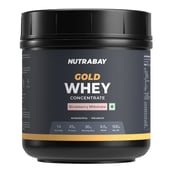 1 - Nutrabay Gold Concentrate Whey Protein, 1.1 lb Strawberry Milkshake