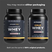 2 - Nutrabay Gold Concentrate Whey Protein, 2.2 lb Strawberry Milkshake