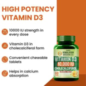 6 - Vlado's Himalayan Organics Vitamin D3 10000 IU Cholecalciferol, 60 tablet(s) Orange
