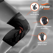2 - Tynor Knee Cap Air Pro, Black/Green XL