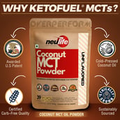 2 - Neulife Coconut MCT Powder, 500 g Unflavoured (Pack of 2)