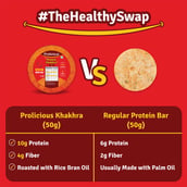 6 - Prolicious Classic Khakhra Combo, Methi, Masala, Jeera, Garlic Bread & Chorafali (Pack of 5) 170 g