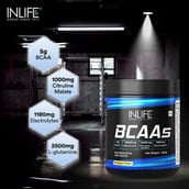 3 - INLIFE BCAAs, 0.55 lb 22 Servings Pineapple
