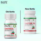 4 - INLIFE Castor Oil 500mg, 60 veggie capsule(s)
