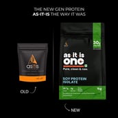 2 - AS-IT-IS Nutrition Soy Protein Isolate,  2.2 lb  Unflavoured