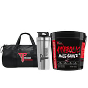 1 - Muscle Performance Anabolic Mass Gainer with Steel Shaker & Gym Bag Combo,  11 lb  Rabri Kulfi 
