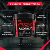 6 - Muscle Performance Anabolic Mass Gainer with Steel Shaker & Gym Bag Combo,  11 lb  Rabri Kulfi 