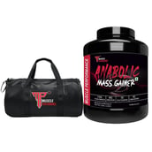 1 - Muscle Performance Anabolic Mass Gainer with Gym Bag Combo, 5.5 lb Rabri Kulfi