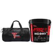 1 - Muscle Performance Anabolic Mass Gainer with Gym Bag Combo, 11 lb Creamy Vanilla