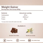 2 - GNC Pro Performance Weight Gainer, 2.2 lb Double Chocolate