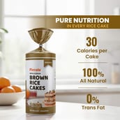 3 - Pintola Wholegrain Brown Rice Cakes, Unsalted (Pack of 2) 130 g