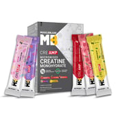 4 - MuscleBlaze Creatine Monohydrate CreAMP,  Assorted Pack of 15 (3x5 Flavours)  0.13 lb