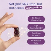 5 - Gritzo Iron Gummies with Folic Acid and Vitamin C for 10+ Yrs Girls,  30 gummies  Mixed Berry