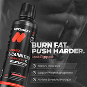 4 - Nutrabay Pro Liquid L-Carnitine + Vitamin B5, 450 ml Lychee Crush