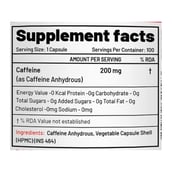 4 - NutriJa Caffeine 200mg, 100 capsules Unflavoured