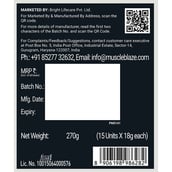 5 - MuscleBlaze Pre Workout WrathX, 0.59 lb Natty Berries (Pack of 15)