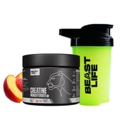 1 - BeastLife Creatine Monohydrate, Peach & Neon Shaker 500ml 0.27 lb