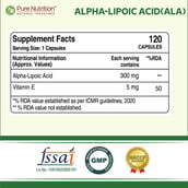 2 - Pure Nutrition Alpha-Lipoic Acid (ALA),  120 veggie capsule(s) 