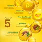 4 - Neuherbs Gold Deep Sea 6X Omega 3 Fish Oil Lemon Flavour,  60 softgels 