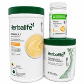 Herbalife Formula 1 Afresh Energy Drink & Protein Powder Combo, 3 Piece(s)/Pack Orange Cream + Ginger + Unflavoured